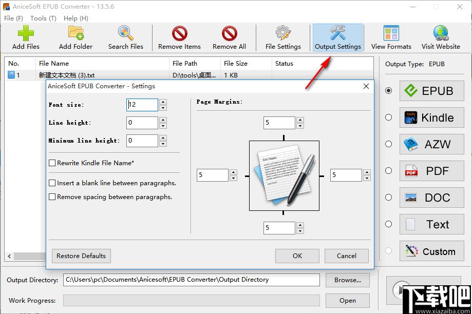 AniceSoft EPUB Converter下载,文档转换,EPUB转换,格式转换